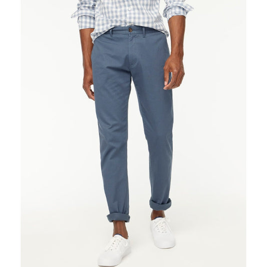J.CREW Men's Slim-fit Flex Chino Pants Size 30x30 Overcast Blue Flat Front NWOT