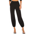 NORMA KAMALI Women's Boyfriend Puff Jogger Pants XS Black Elastic Waistband NWT