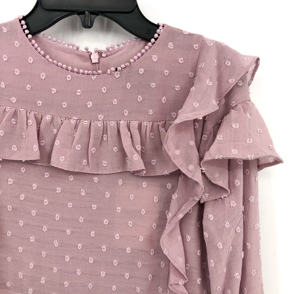 BARDOT JUNIOR Girl's Abbie Ruffle Flare Dress 16 Junior Purple Lilac NWT