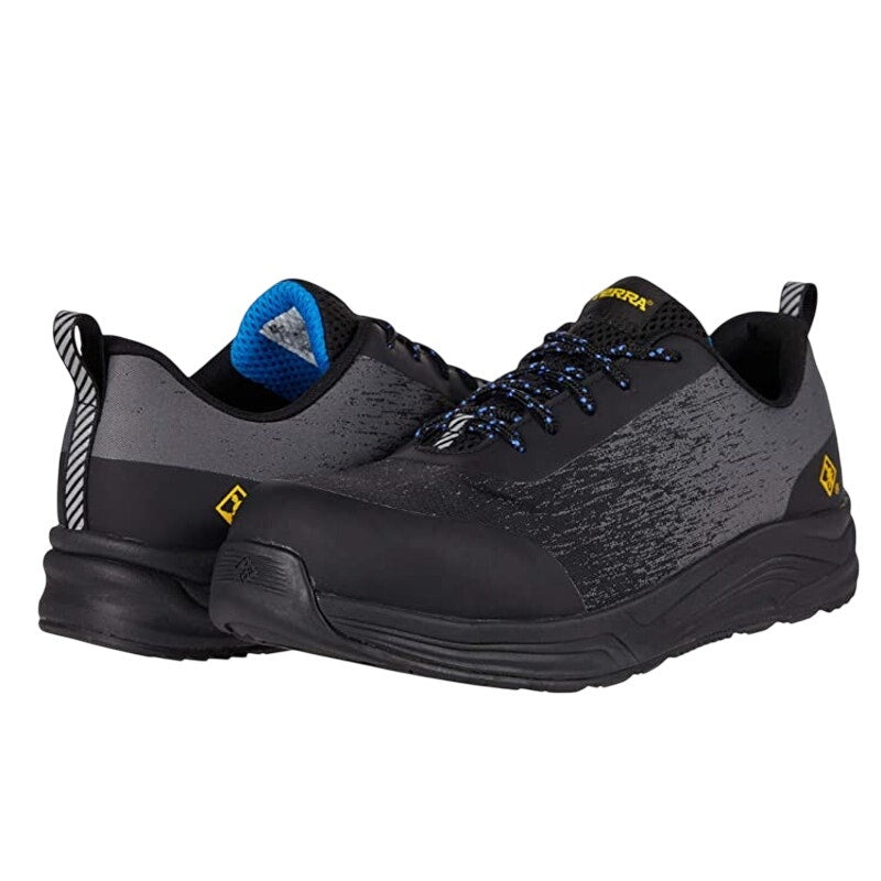 Terra Mens Monolift Composite Toe Work Sneakers US 10 Wide EU 43 Grey Blue NIB