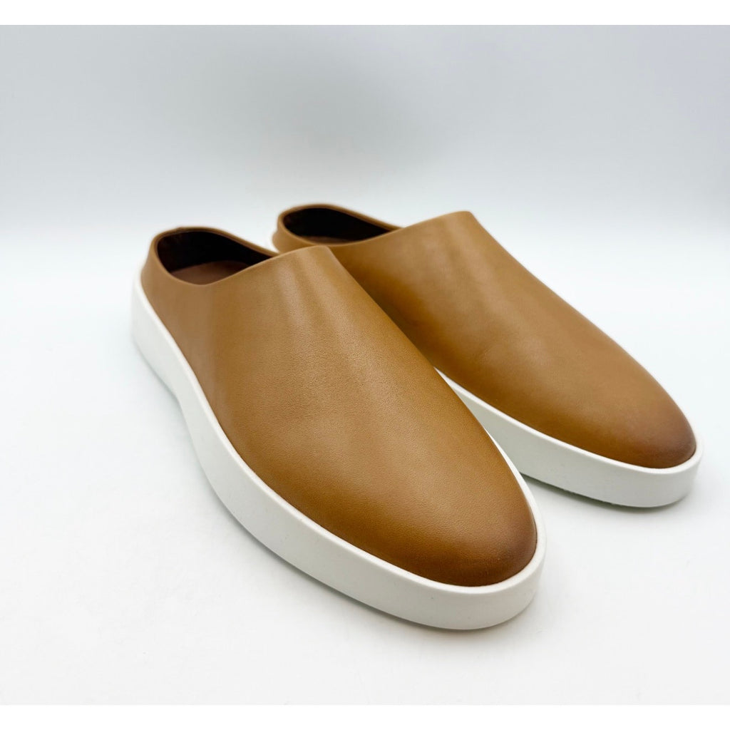 WOLF & SHEPHERD Cruise Mule Slip On Shoes Mens 8 Womens 10 Honey Brown NIB