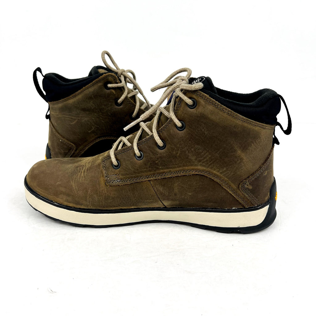 Kamik Mens Spencer Mid Boots US 10 EU 43 Brown Fossil Leather Waterproof NIB