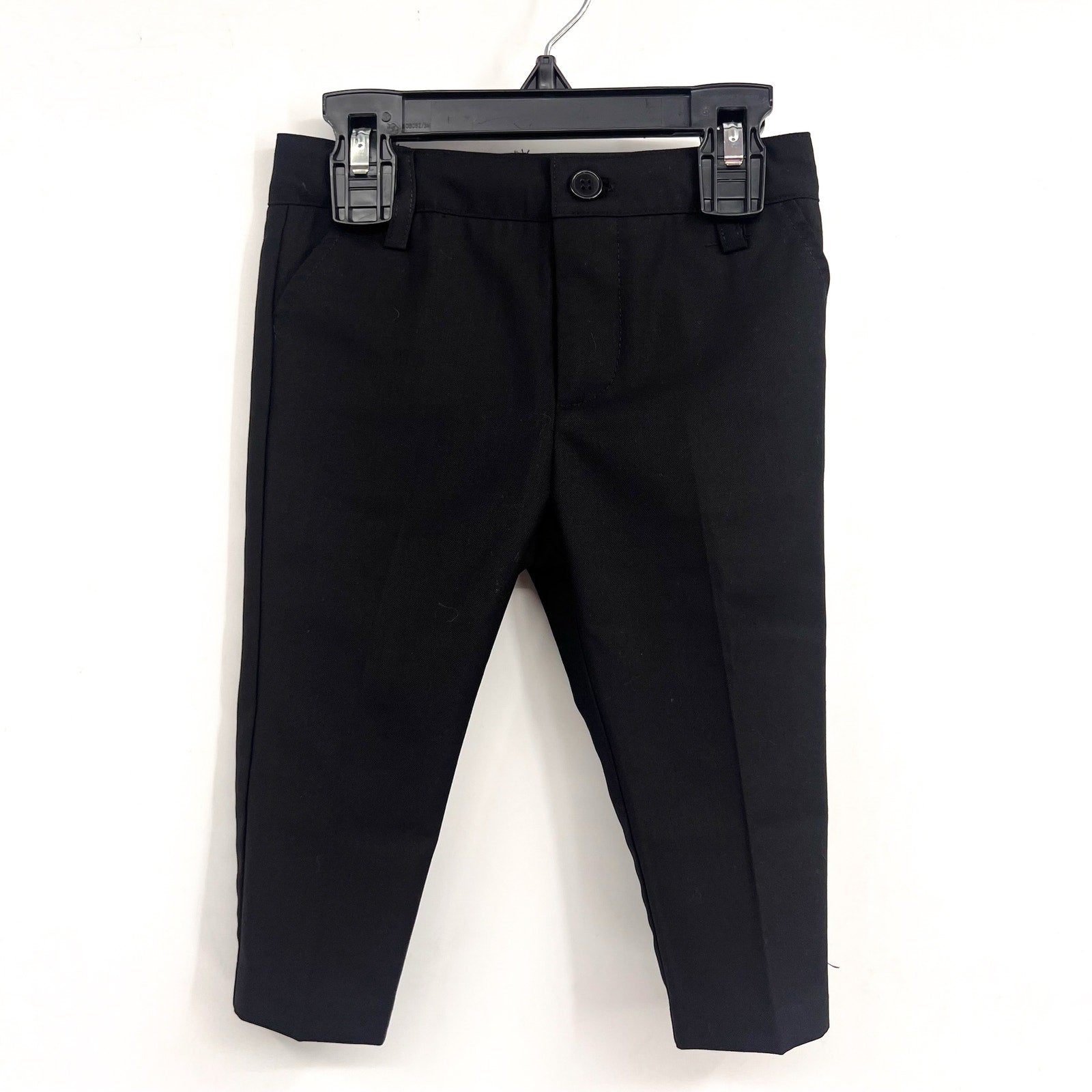 BARDOT Baby Boys Oscar Suit Pants 6-9 Months Jet Black Solid Straight Leg NWT