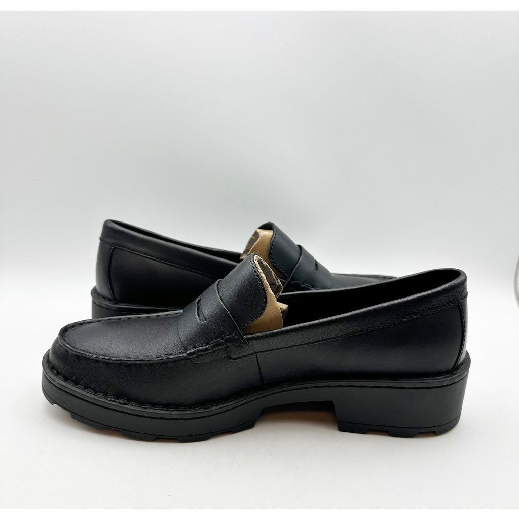 Born Womens Carrera Loafers Size 11 M EU 41-42 Black Leather Slip On NIB
