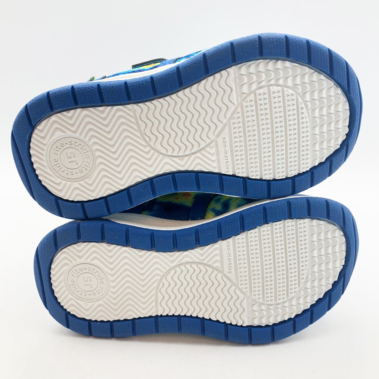 Stride Rite Boys Wiley Made To Play Sneaker 6 Wide Blue Multi Kids Shoe NIB