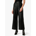 JOE'S JEANS Women's Mia Wide Leg Leather Pants Size 25 US 0 Black High Rise NWT