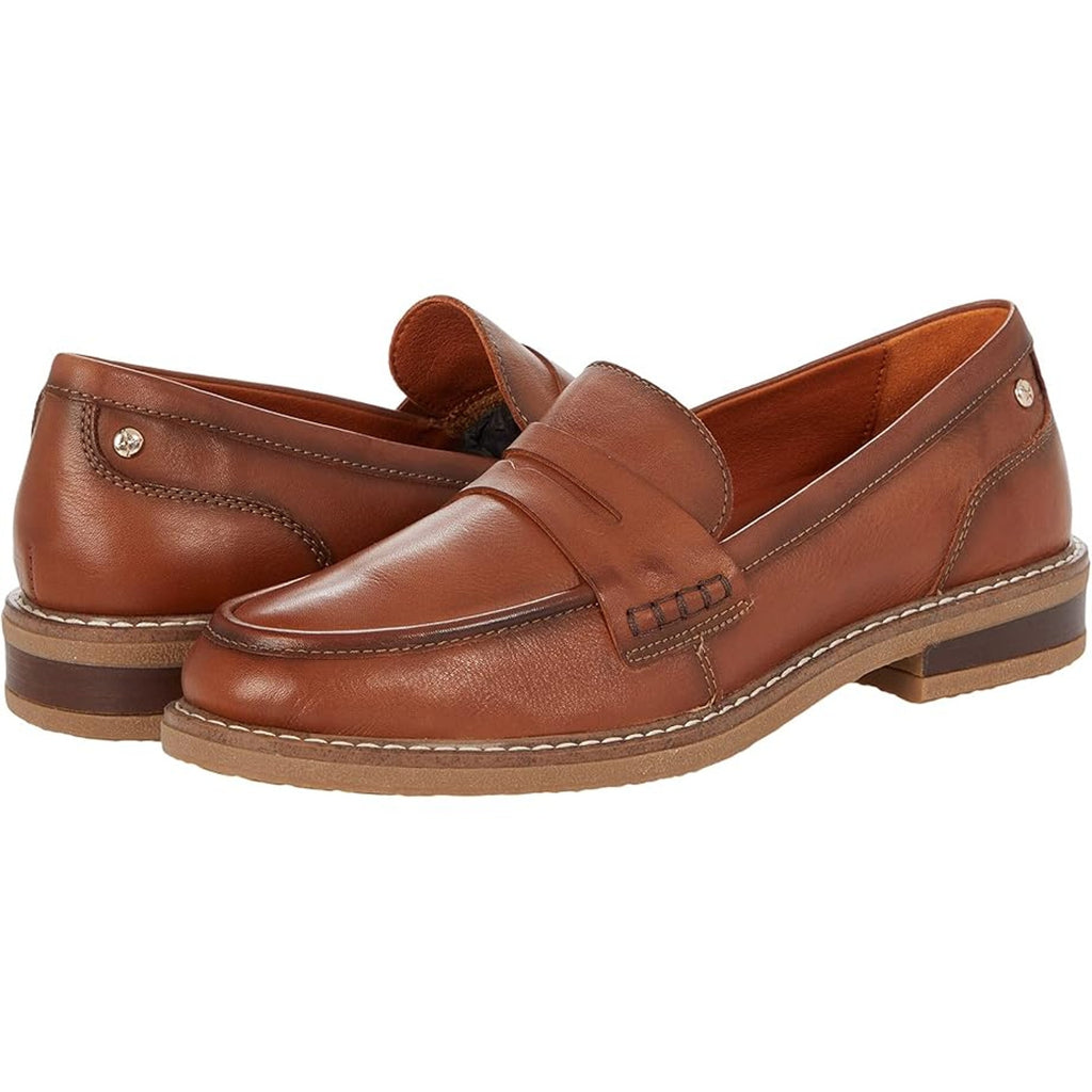 PIKOLINOS Womens Aldaya W8J-3541 Loafers EU 41 US 10.5 Brown Leather NWOB
