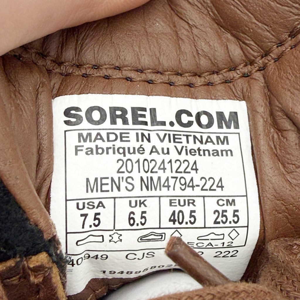 Sorel Mens Madson II Moc Toe Boots US 7.5 EU 40.5 Brown Leather Waterproof NIB