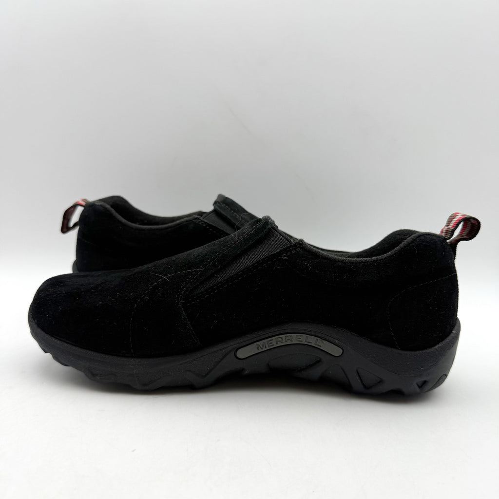Merrell Kids Jungle Moc Sneaker US 4 EU 35 Black Suede Slip On Shoe NIB