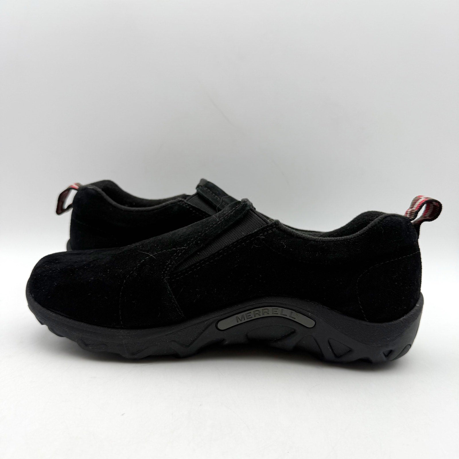 Merrell Kids Jungle Moc Sneaker US 4 EU 35 Black Suede Slip On Shoe NIB