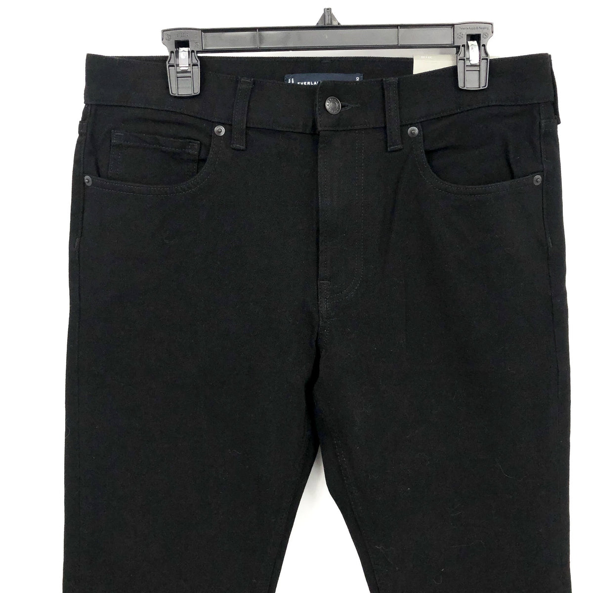 EVERLANE UNIFORM Men's The Slim Jeans 33x30 Black 4-Way Stretch Organic NWT
