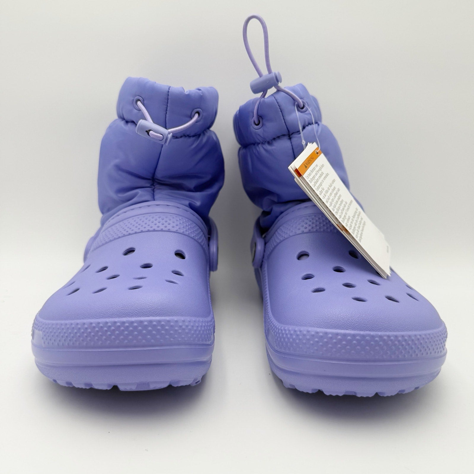 Crocs Womens Classic Lined Neo Puff Boots Size 6 Purple NWT