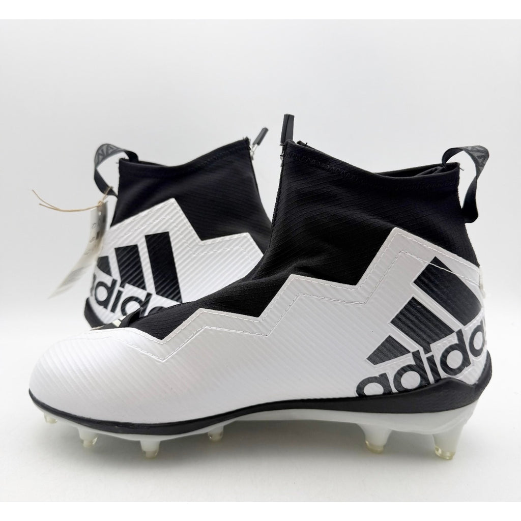 ADIDAS Men's Nasty 2.0 Football Cleats Size 9 White Black Zipper NWOB GV8306