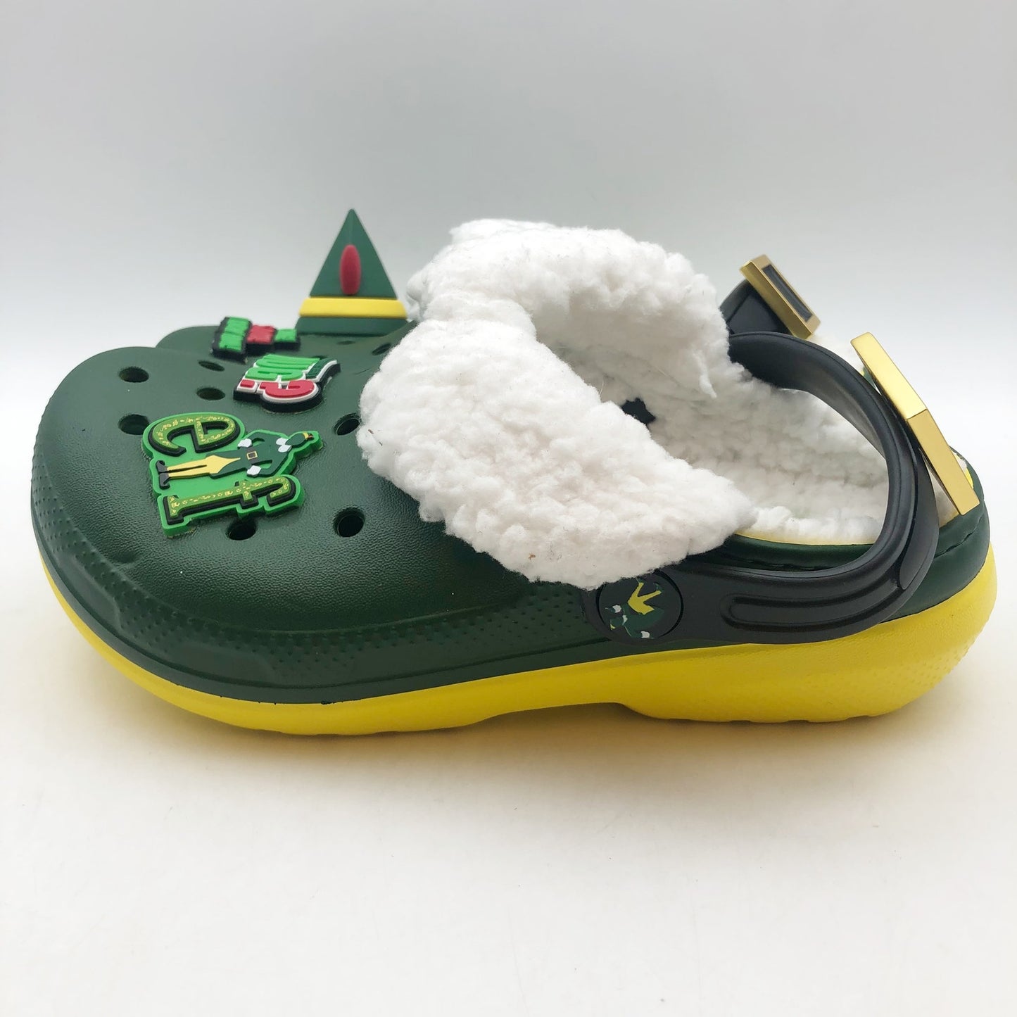 Crocs Unisex Kids Elf Classic Clogs Size 13 Festive Green NWT