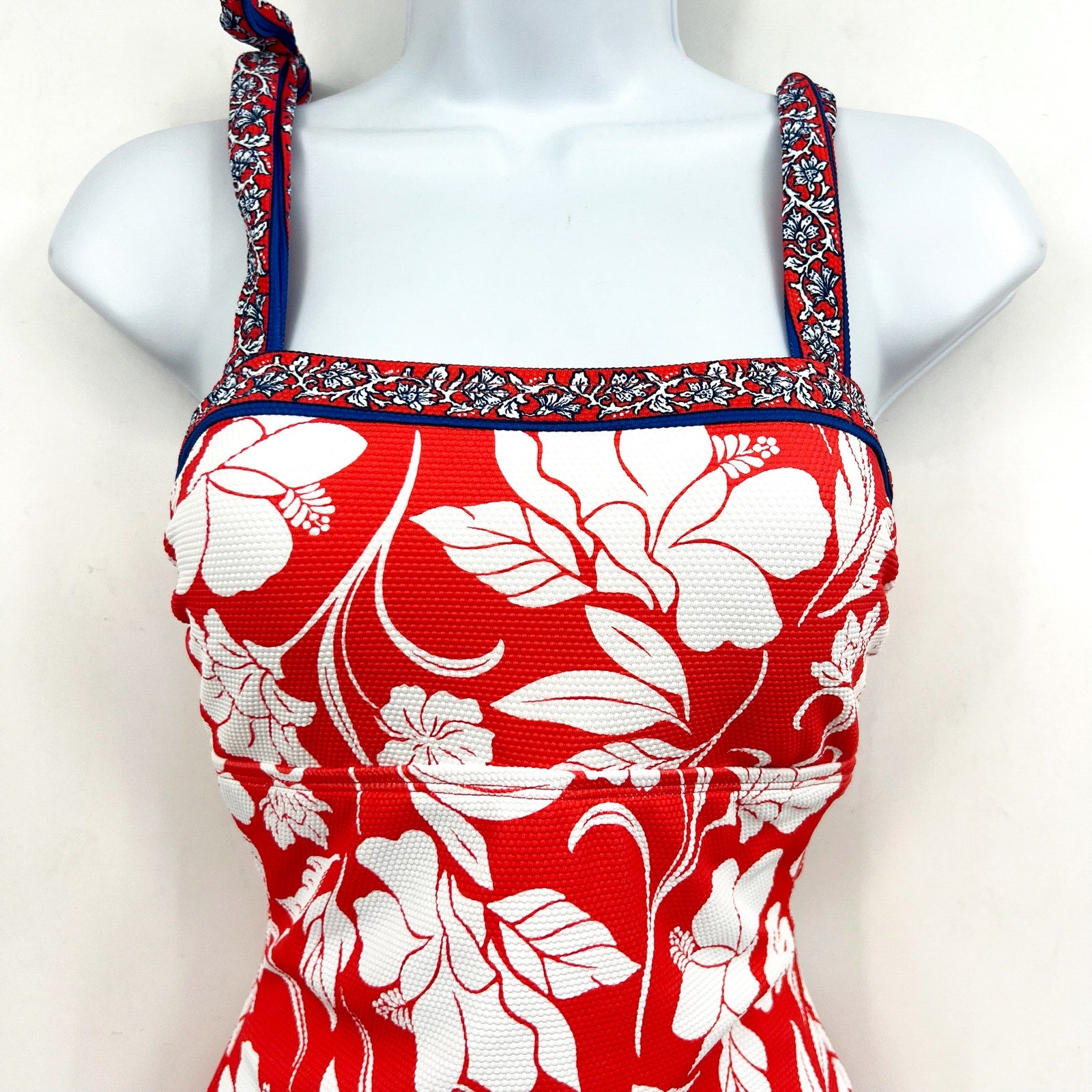 TOMMY BAHAMA Island Cays Fiori One Piece Swimsuit Size 6 Pink White Floral NWT