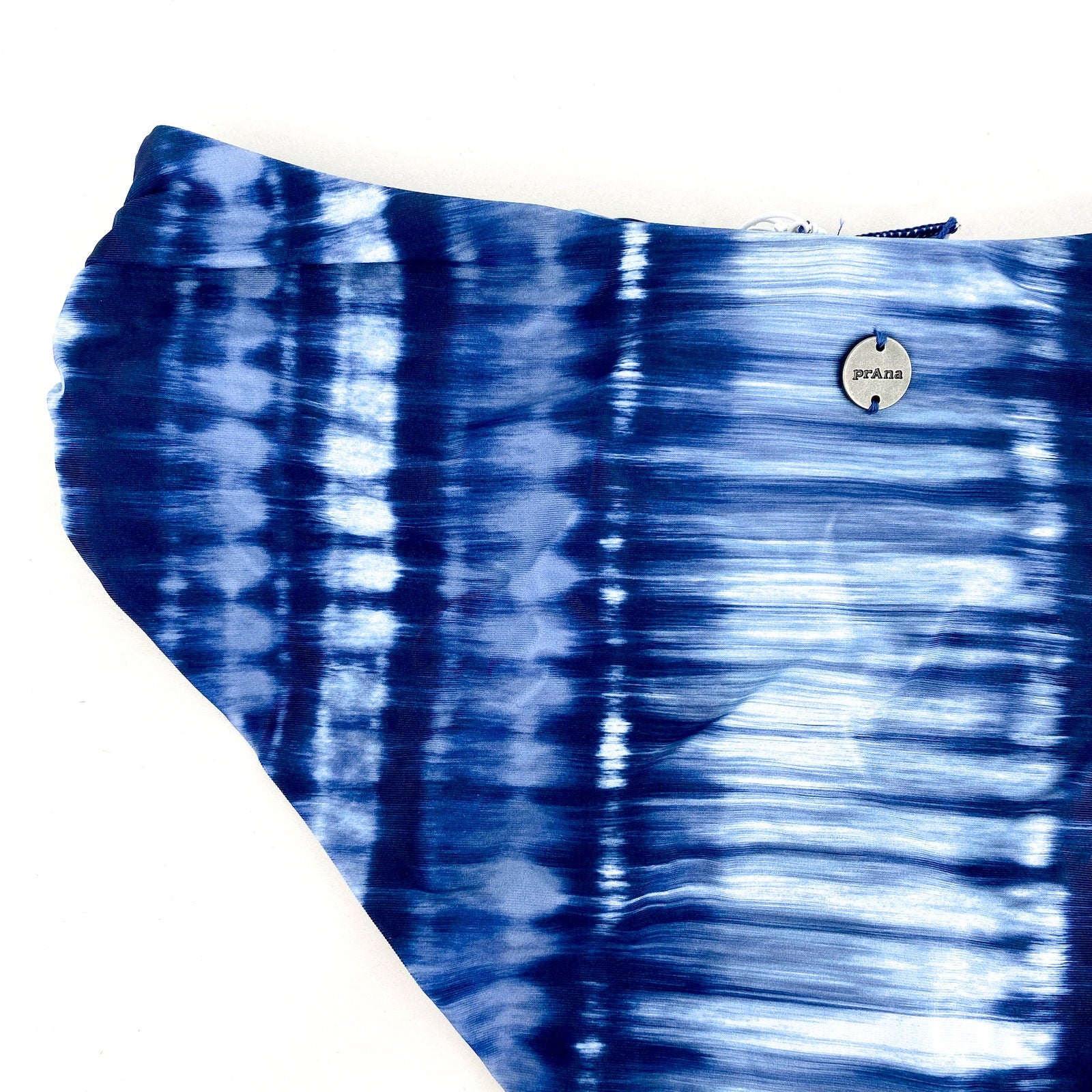 PRANA Women's Marta Hipster Bikini Bottom Medium Blue Belize Hazy Days NWT