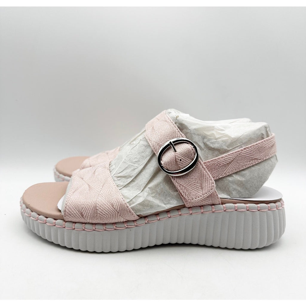 SKECHERS Womens Wilshire Boulevard Illusion of Love Sandals Size 8 Pink NIB