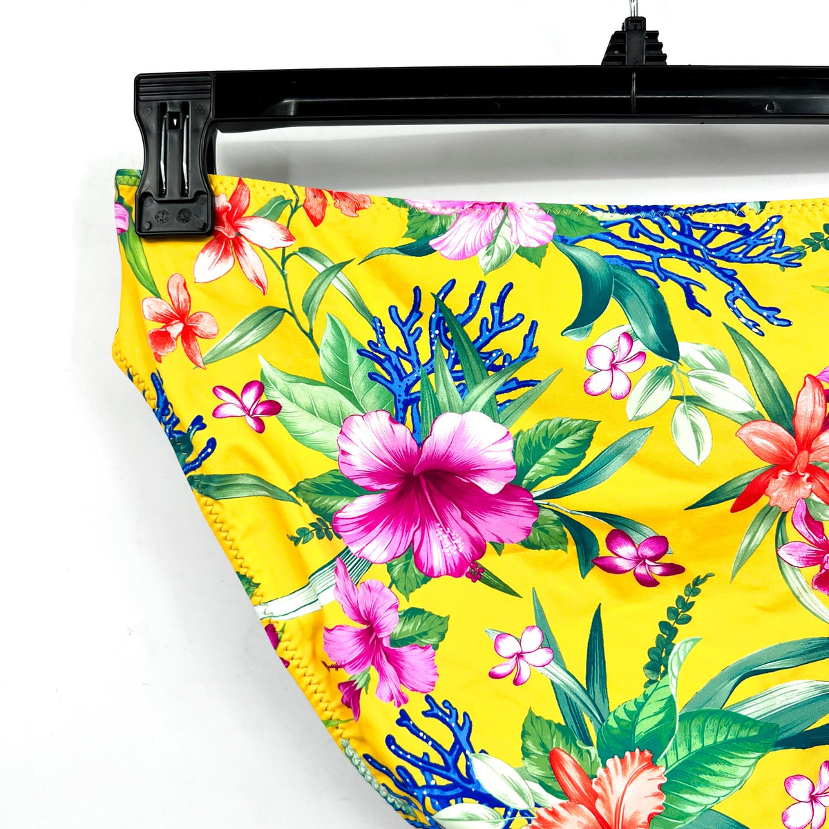 TOMMY BAHAMA Isola Vita Reversible Hipster Bikini Bottom XL Blue Yellow NWT