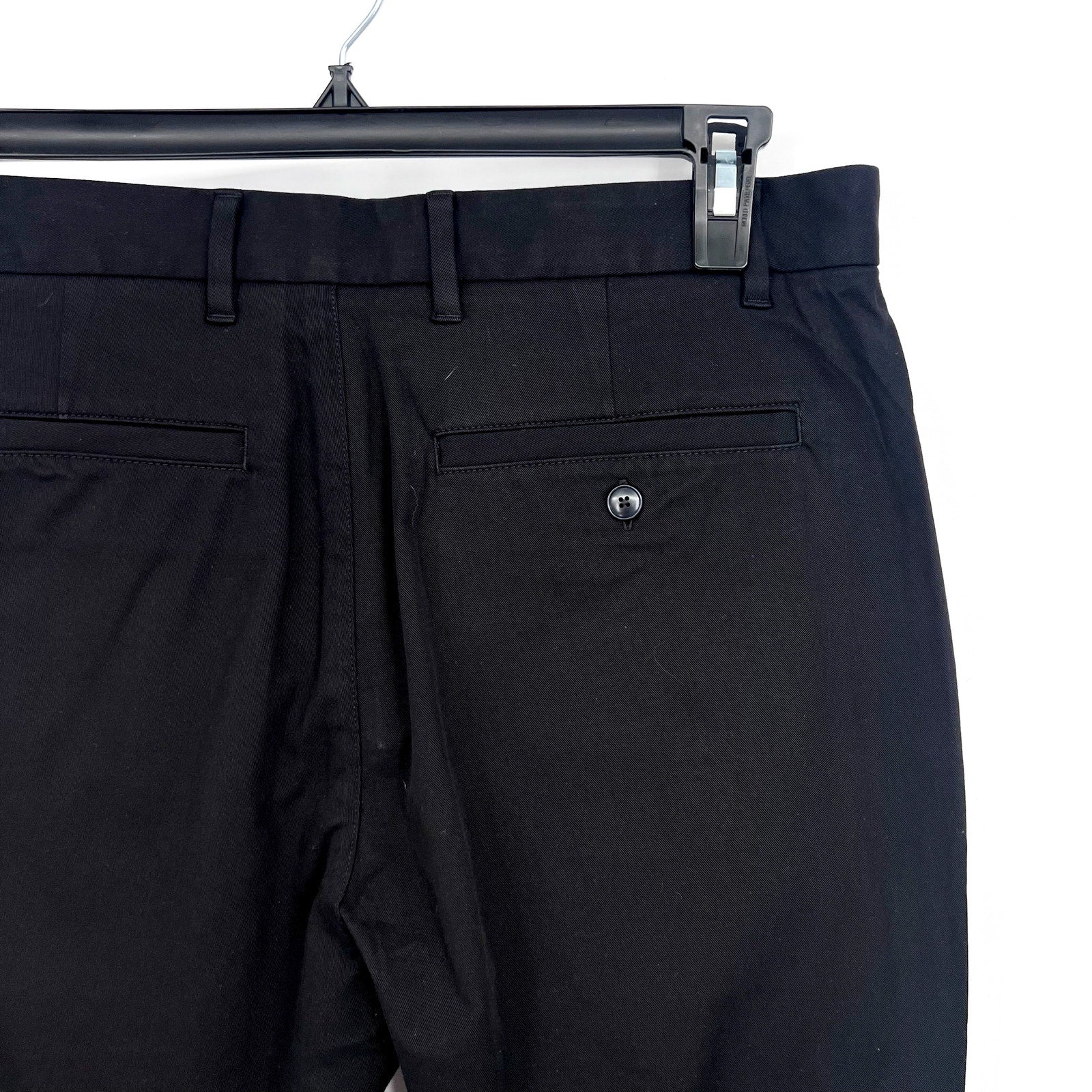 EVERLANE Men's Uniform Performance Chino Pants 32x28 Black Slim Fit NWT