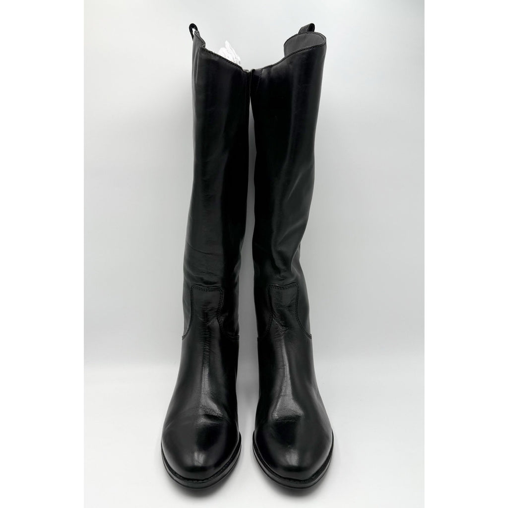 Sam Edelman Womens Penny Knee High Boots Size 8 M WIDE CALF Black Leather NWOB