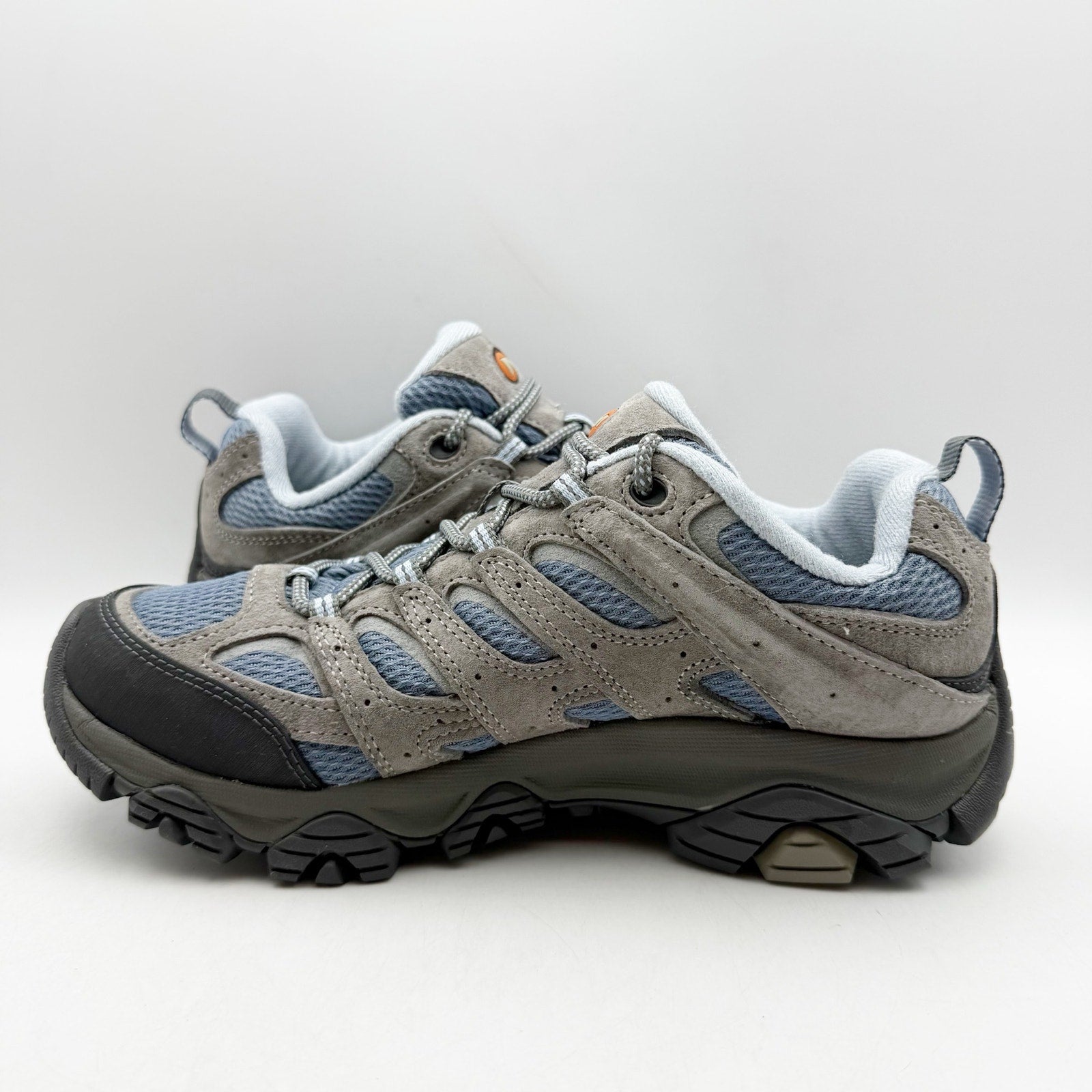 Merrell Womens Moab 3 Hiking Sneakers US 8 EU 38.5 Blue Grey Suede NWOB
