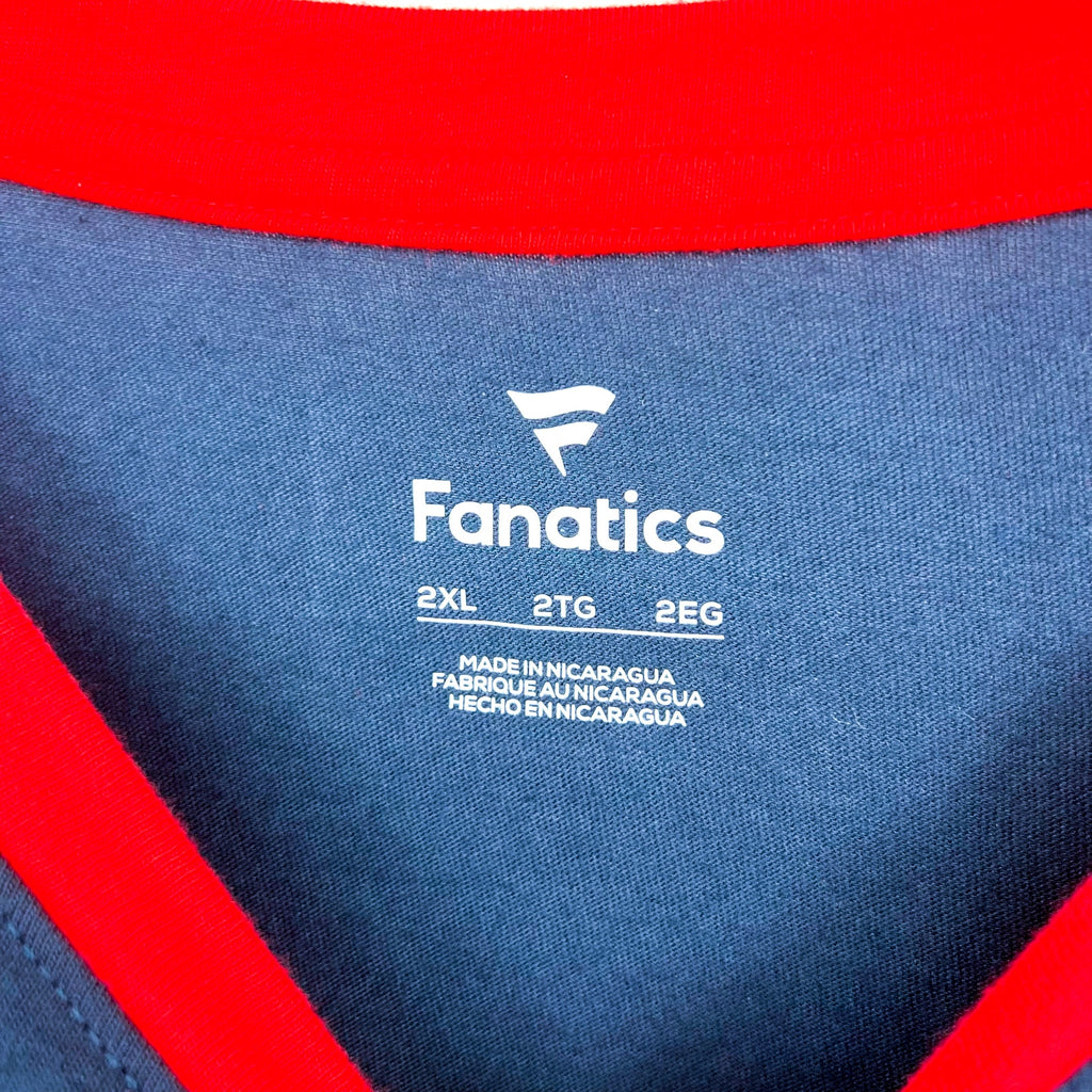 FANATICS Womens Team USA Circle Badge Cropped T-Shirt XXL Navy Blue Red NWT