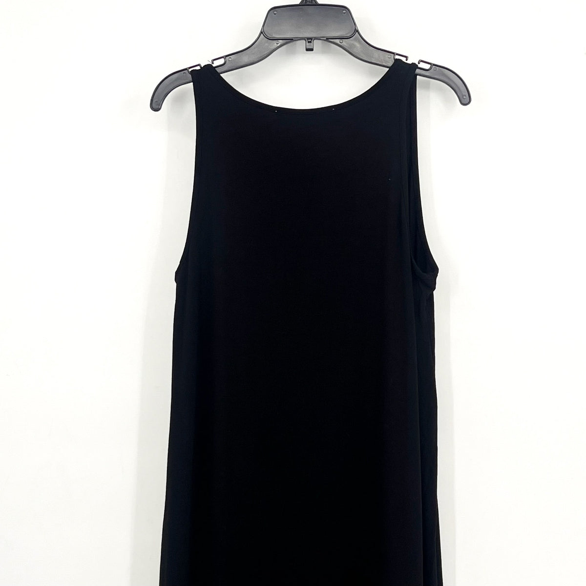 PHILOSOPHY Women's Sleeveless Scoop Neck Midi Dress Medium Black Stretch NWT