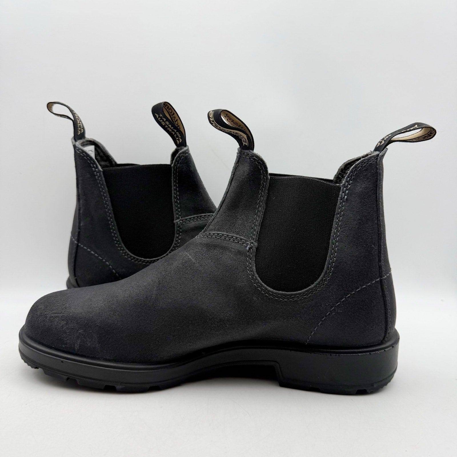 Blundstone Mens 1910 Chelsea Ankle Boots AUS 8 US 9 Grey Suede NIB