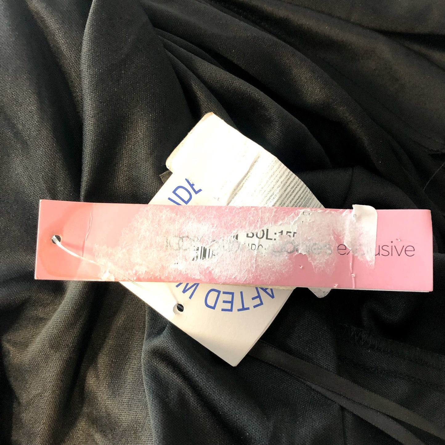 BETSY & ADAM Women's Jordan Short Scuba Crepe Dress 14W Black Drape Back NWT