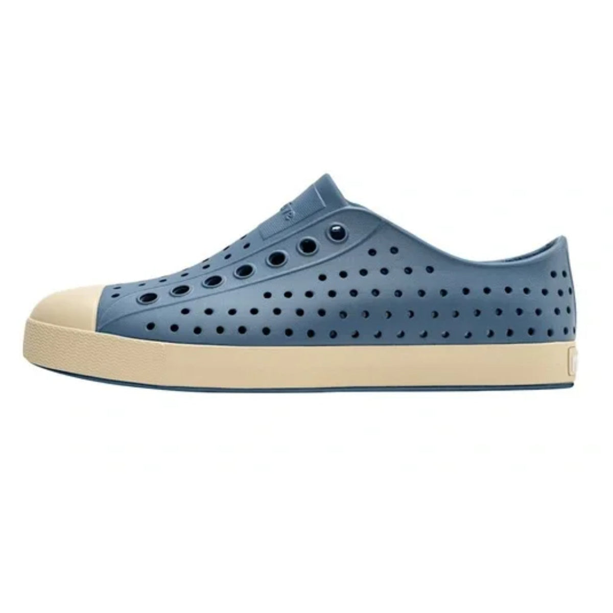 Native Jefferson Slip On Casual Shoes Mens 11 Oasis Blue Bone White Sneakers NIB