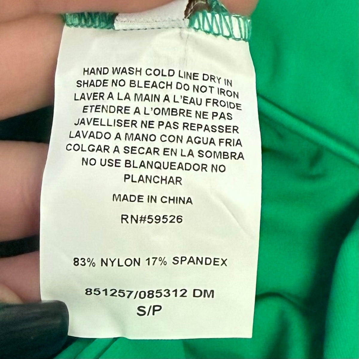 BECCA Color Code Paula One Piece Swimsuit Small Emerald Green Square Neck NWT