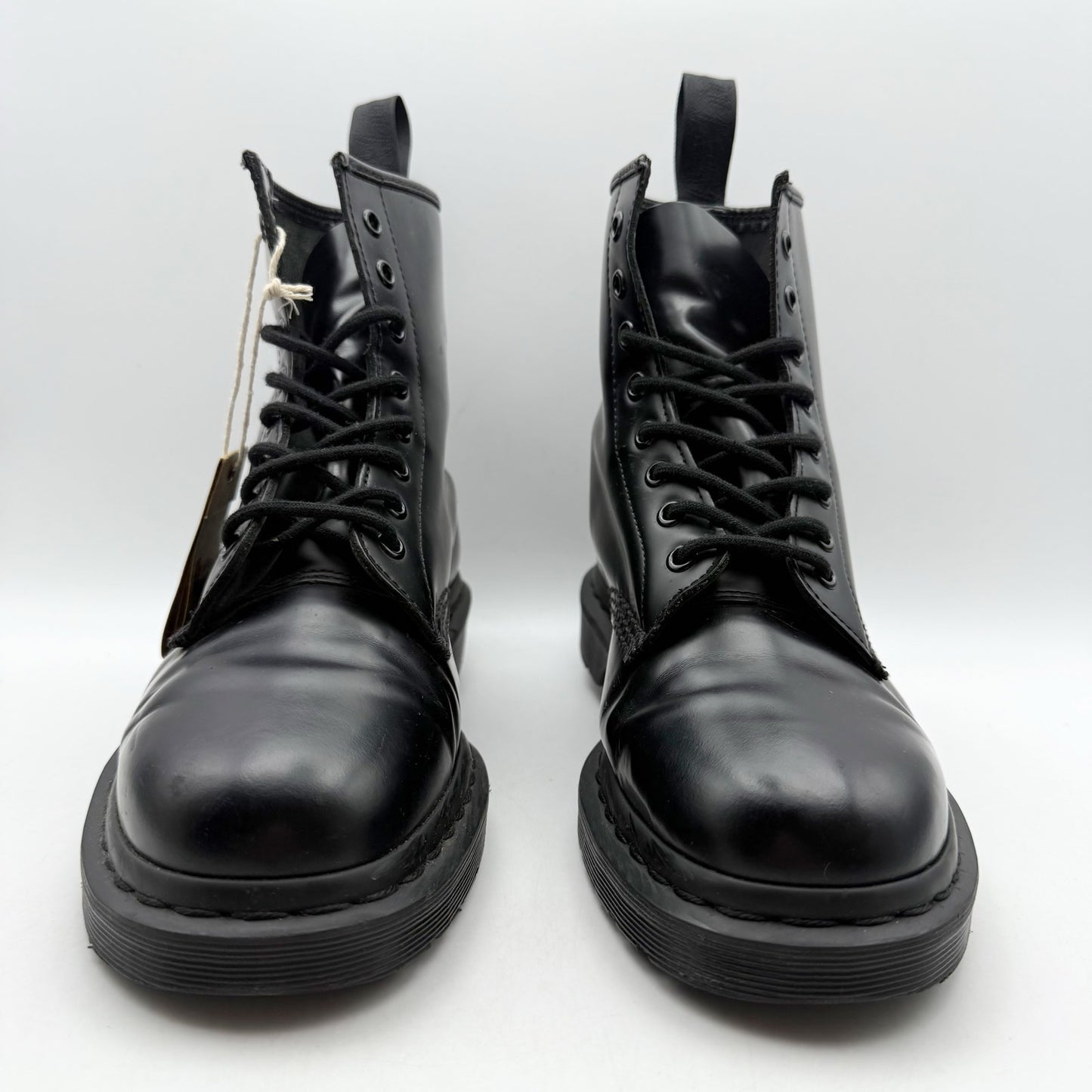Dr. Martens Womens 1460 Mono Lace Up Boots US 10 EU 42 Black Smooth Leather NIB