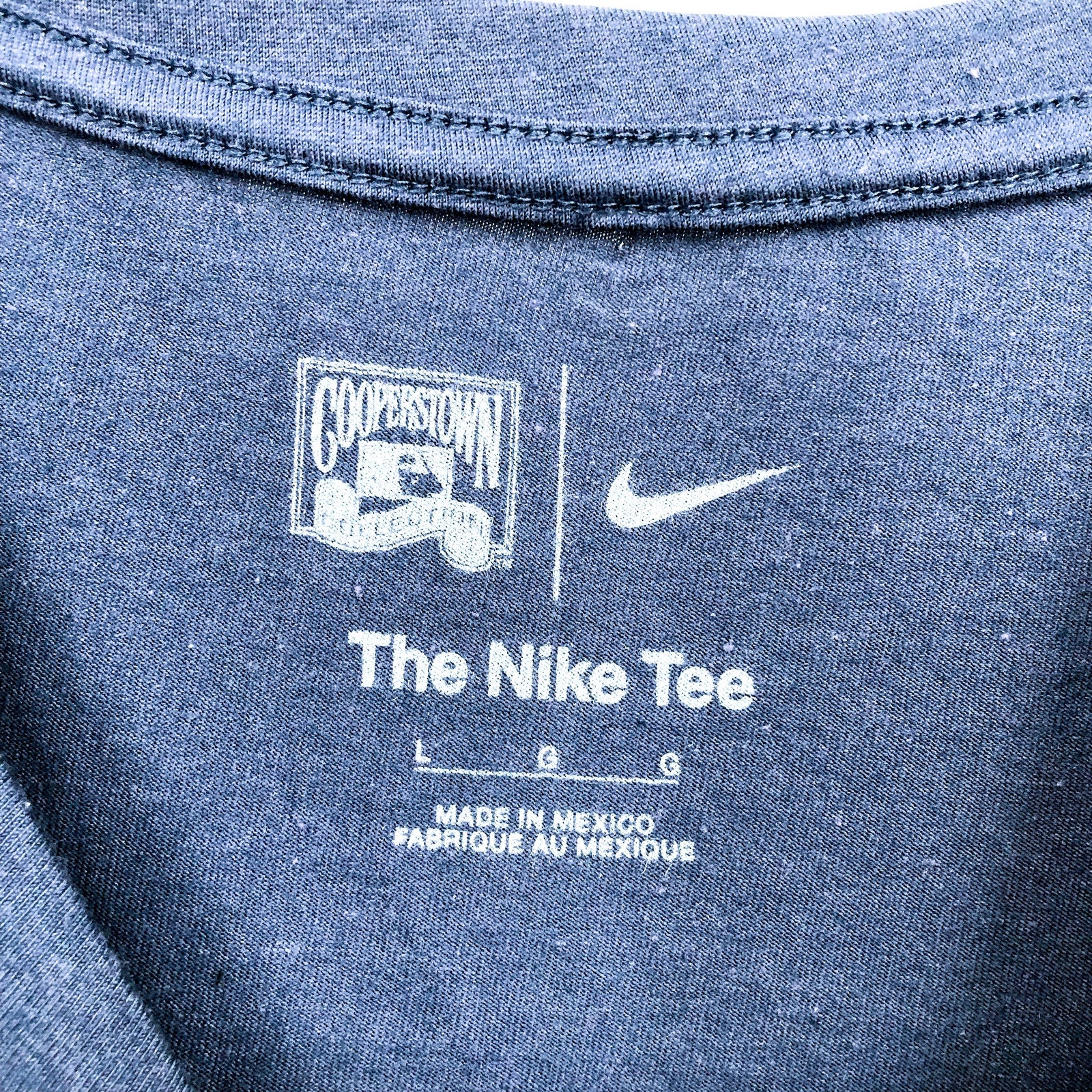 NIKE Women's MLB Houston Cooperstown Arch T-Shirt Large Navy Blue NWT NKMV-44B