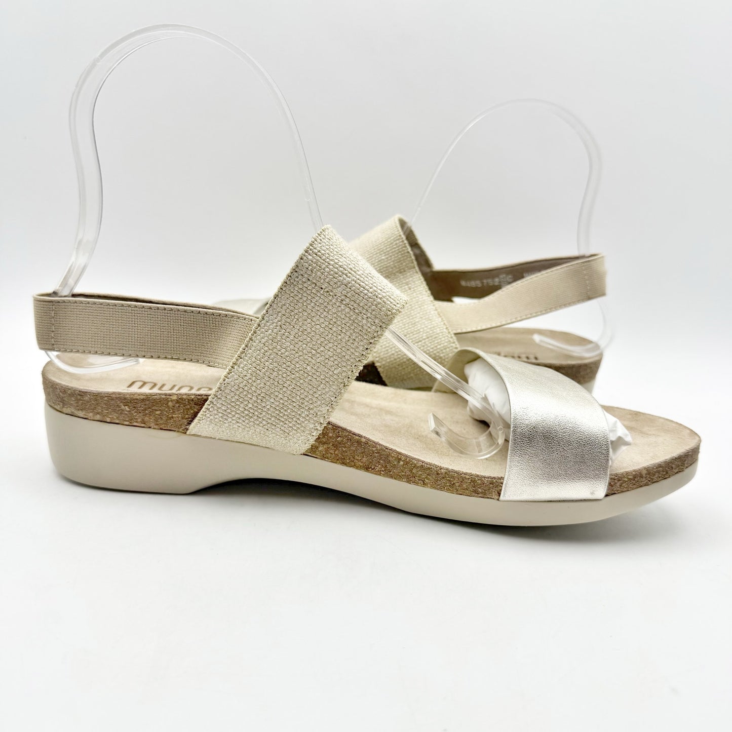 Munro Womens Pisces Casual Sandal US 9 SS EU 40 Gold Slingback NWOB