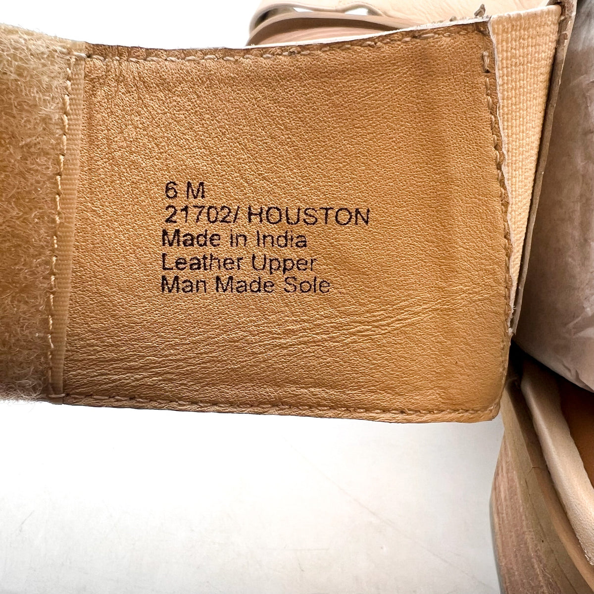 COLDWATER CREEK Women's Houston Peeptoe Sandals Size 6M Tan Leather NWOB