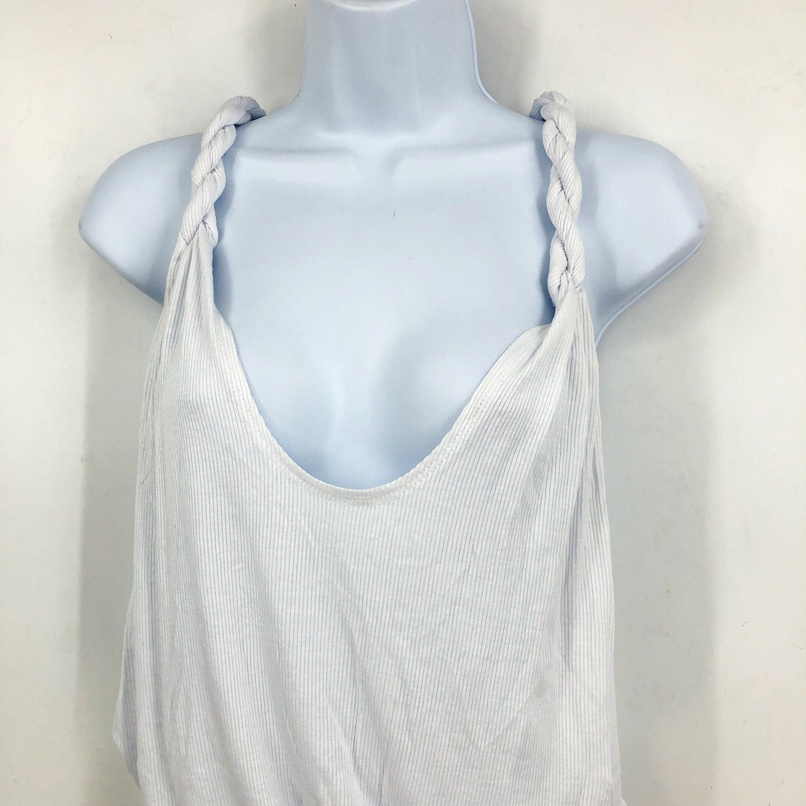 BECCA Women's Mykonos Pull On Romper Beach Cover Ups Medium White Stretch NWT