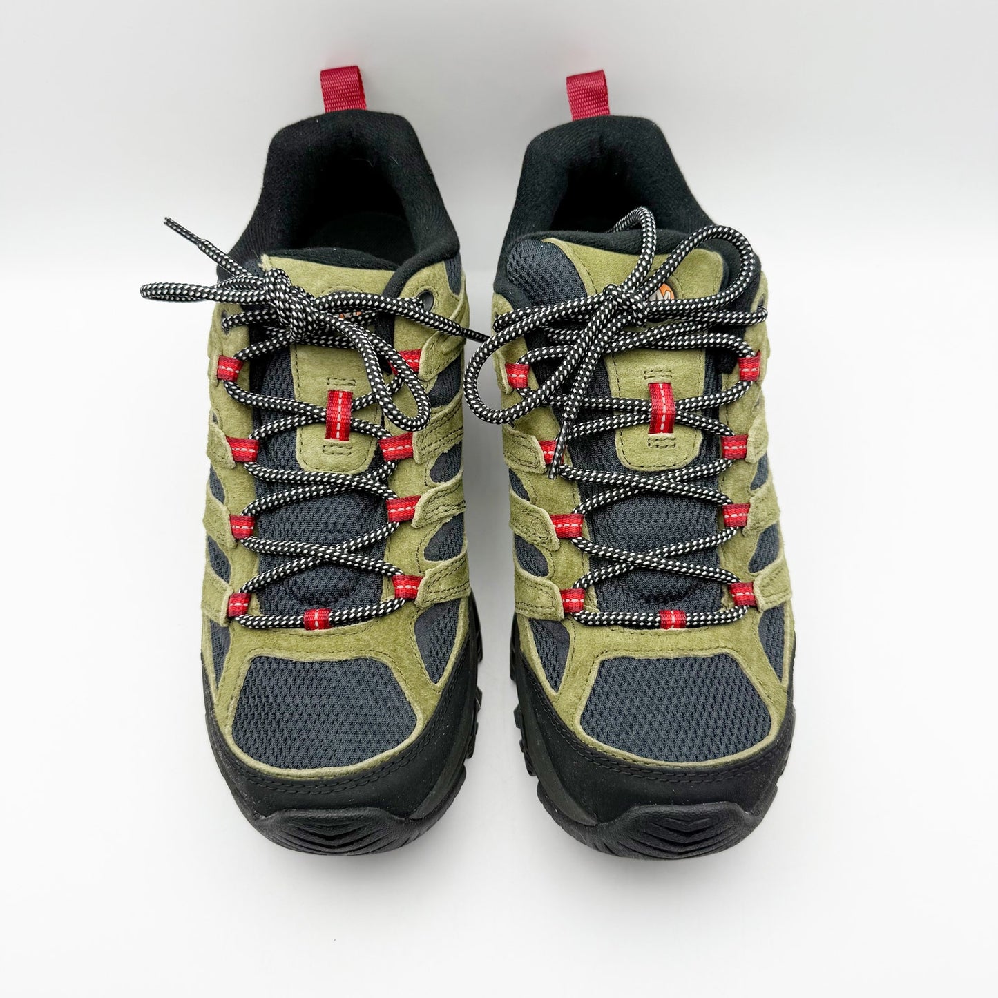 Merrell Mens Moab 3 Hiking Sneakers US 10 Green Black Suede Leather NIB