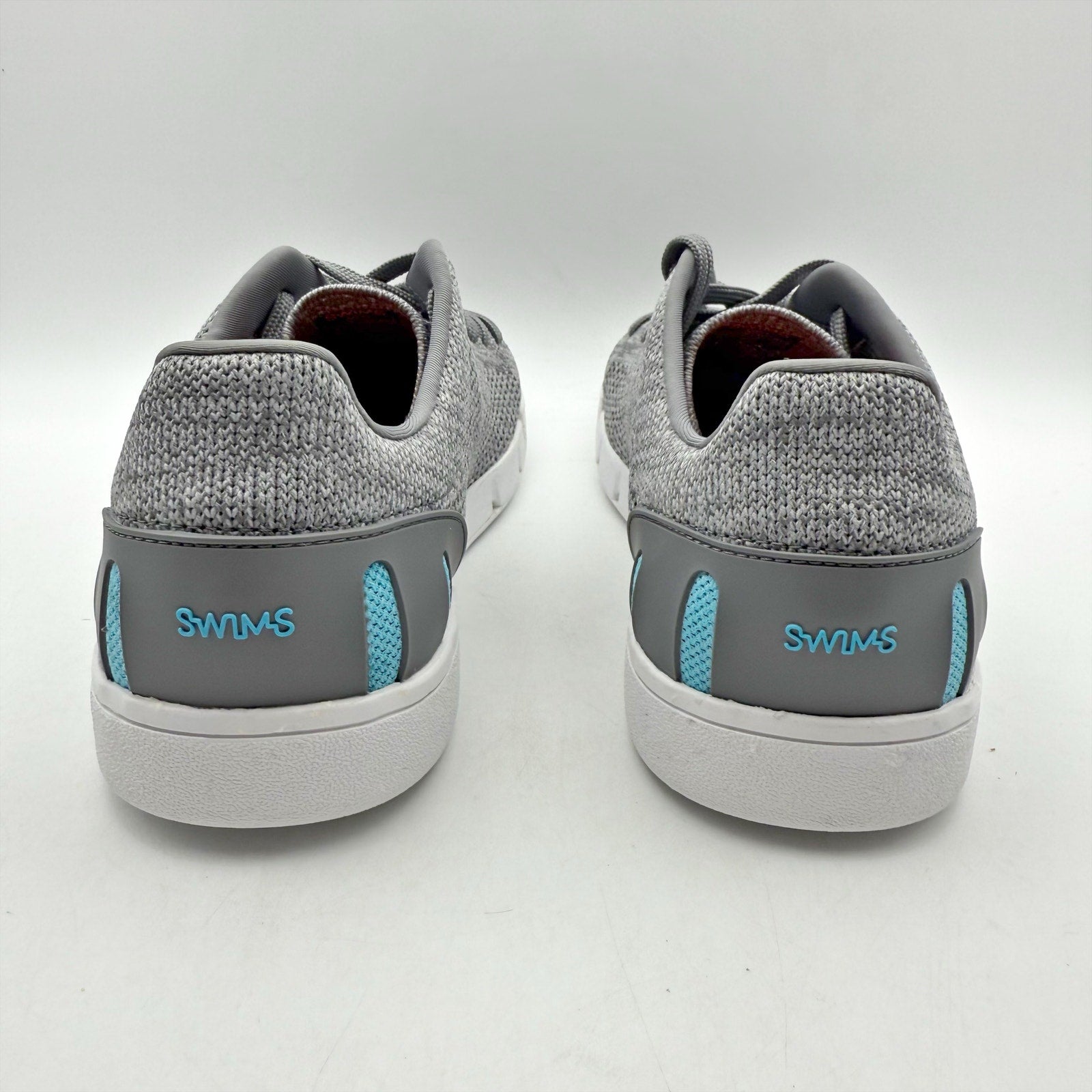 SWIMS Mens Tennis Knit 2.0 Casual Sneakers Size 8 EU 41 Grey Knit NWOB