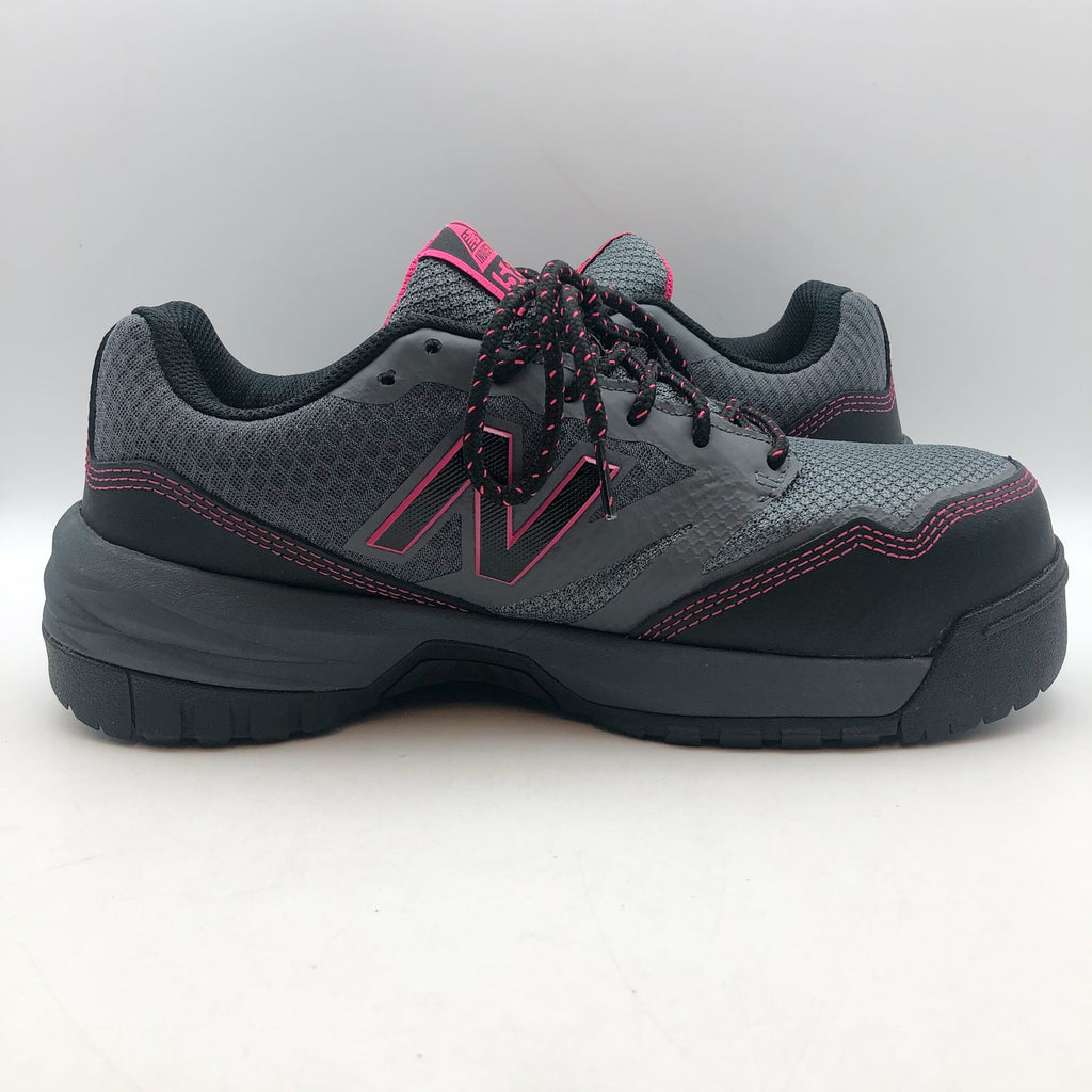 New Balance Women 589v1 Athletic Work Shoes 10 Wide Gray Pink Comp Toe EH SR NIB