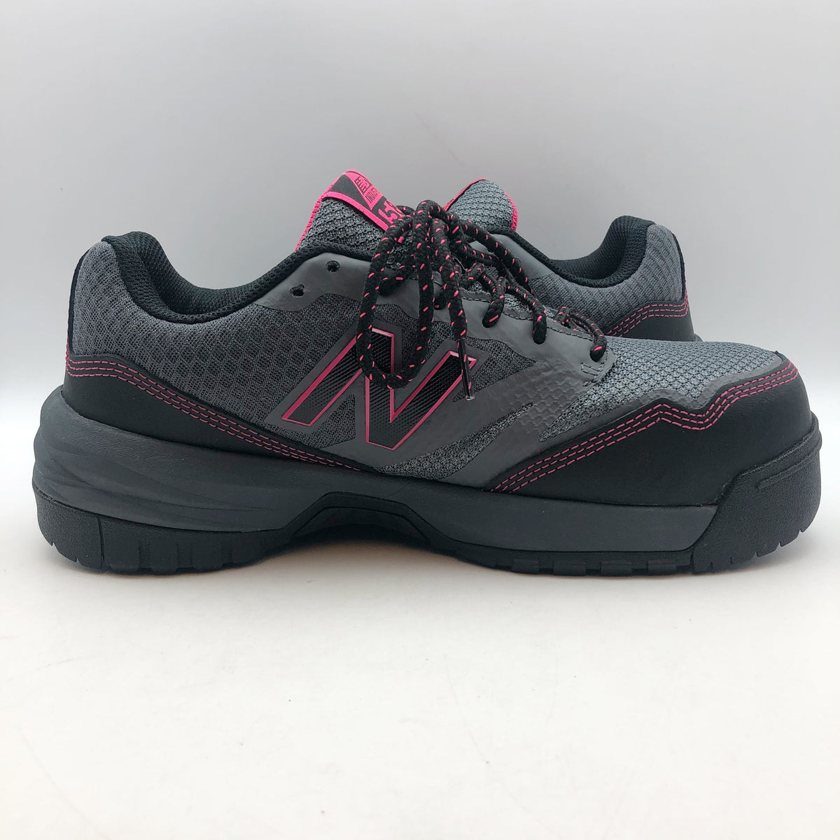 New Balance Women 589v1 Athletic Work Shoes 10 Wide Gray Pink Comp Toe EH SR NIB