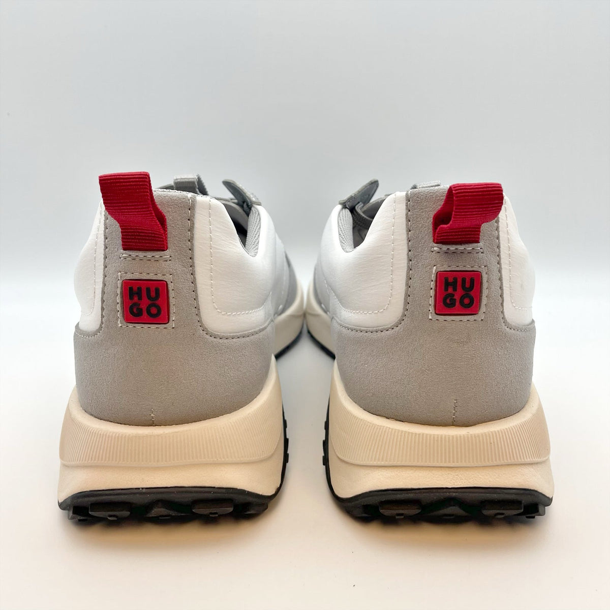 HUGO Mens Kane Runner Casual Sneakers Size 11 EU 44 White Hugo Boss NIB
