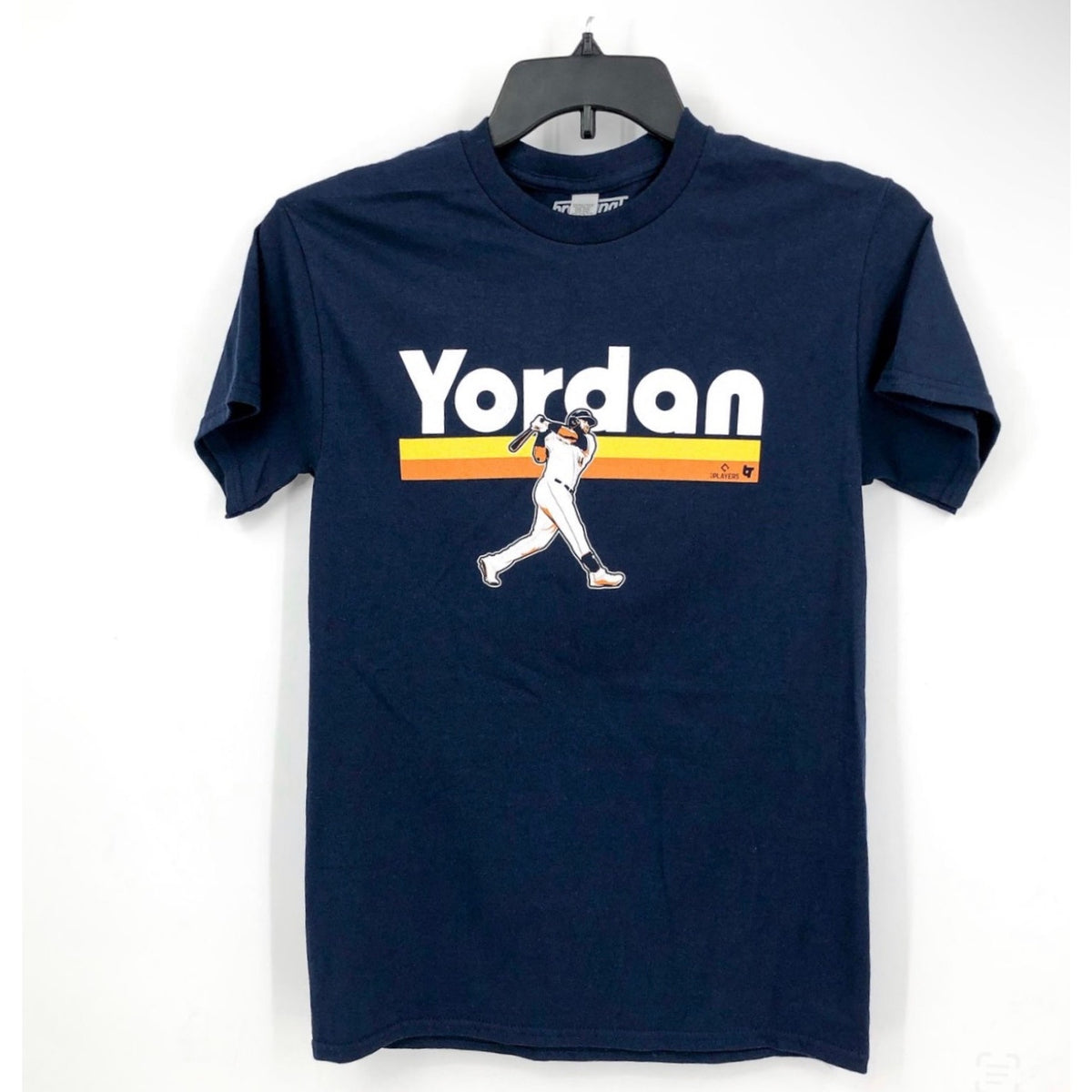 BREAKING T Adult Yordan Alvarez Swing T-Shirt Small Navy Blue Houston NWT