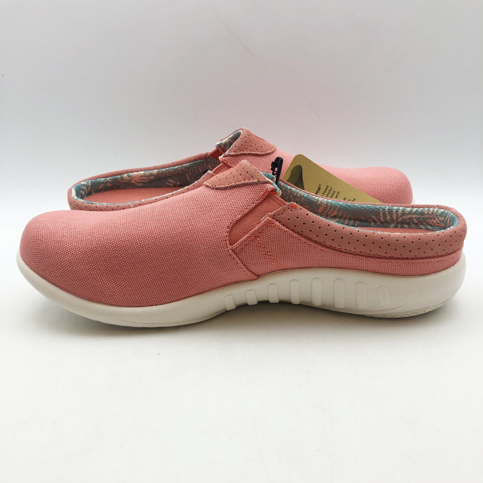 Spenco Womens SIESTA NUEVO Casual Slides Size 9.5 Pink Slip On Shoes Clogs NIB