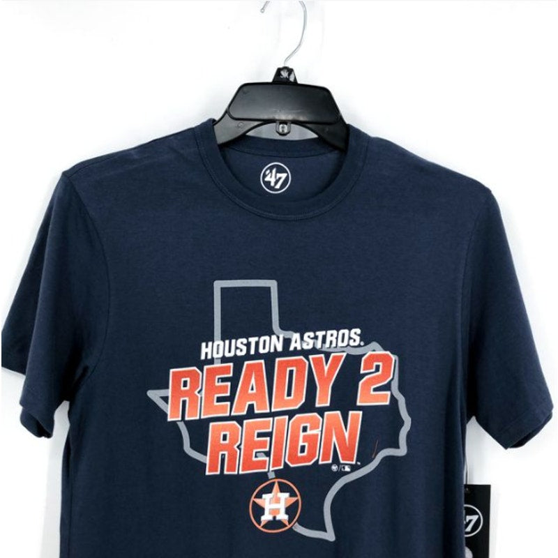 47 BRAND Mens Houston Astros Regional Franklin T-Shirt Medium Atlas Blue NWT