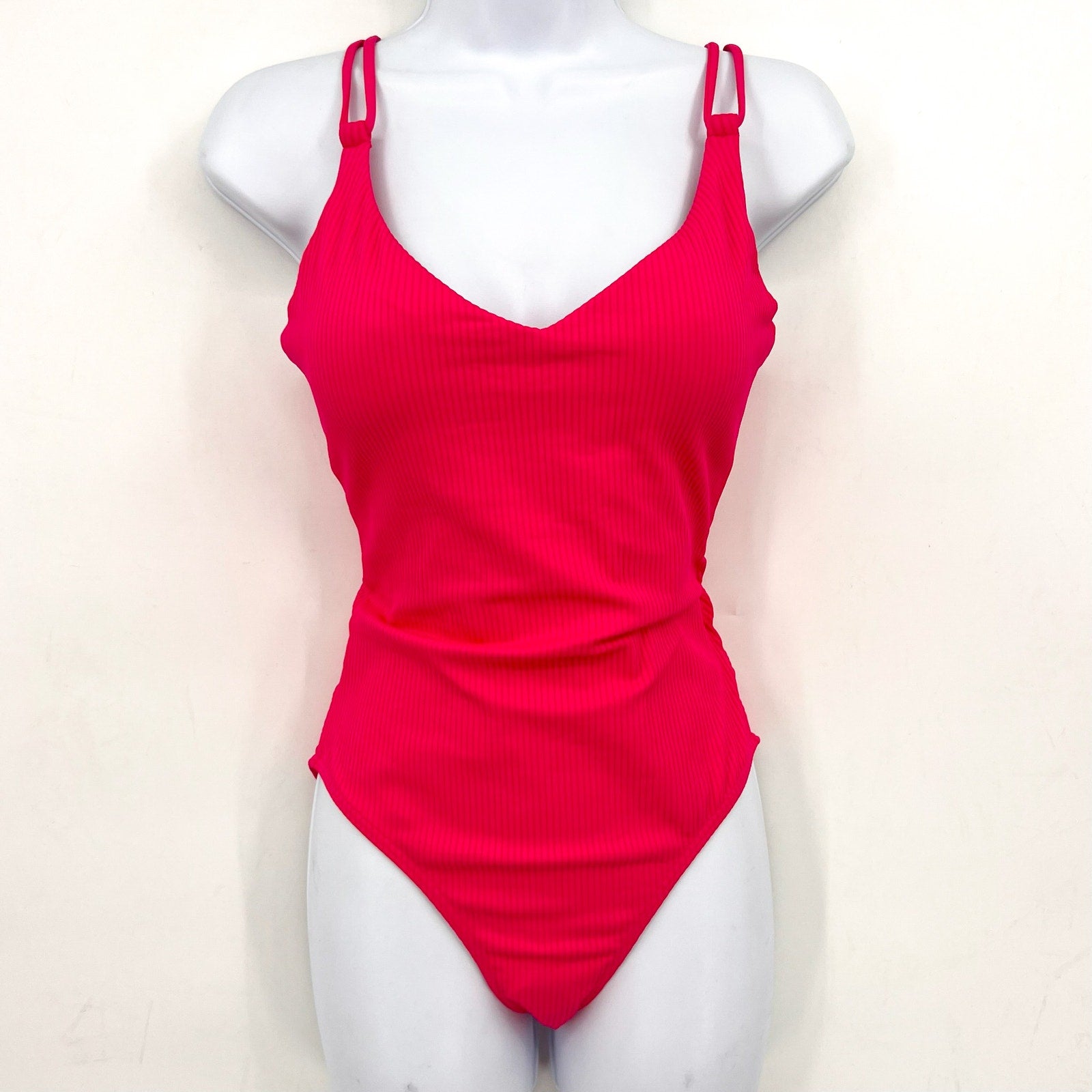 SUNSETS Women's Veronica One Piece Swimsuit Small Pink Begonia Sandbar Rib NWOT