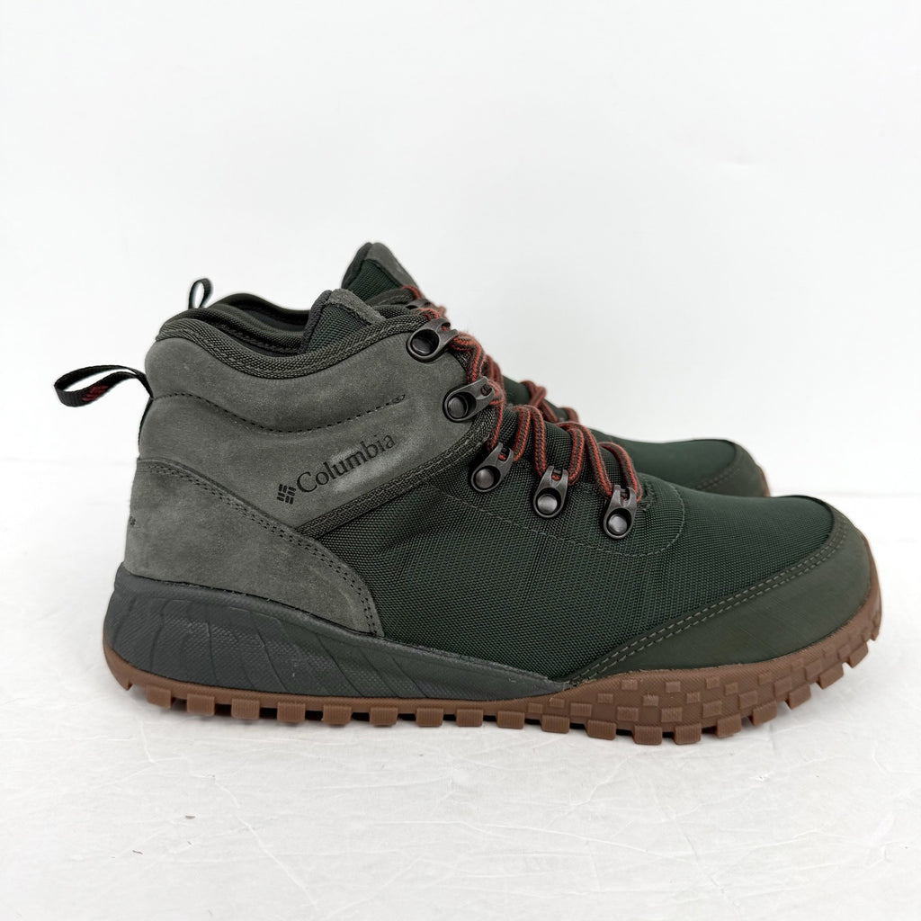 Columbia Mens Fairbanks Mid Hiking Boots US 8 EU 41 Dark Green Waterproof NIB