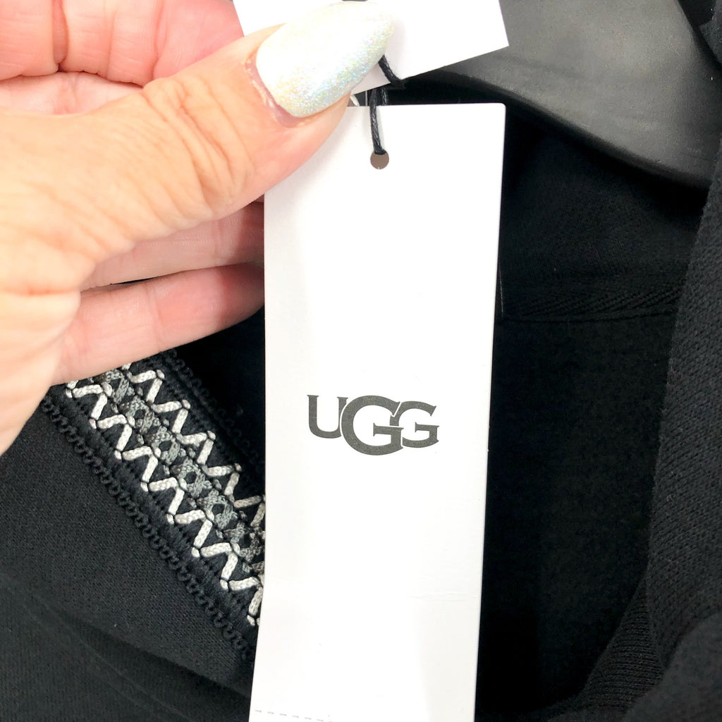 UGG Men's Tasman Pullover Hoodie Small Black Tarr Sweatshirt UGGBraid NWT