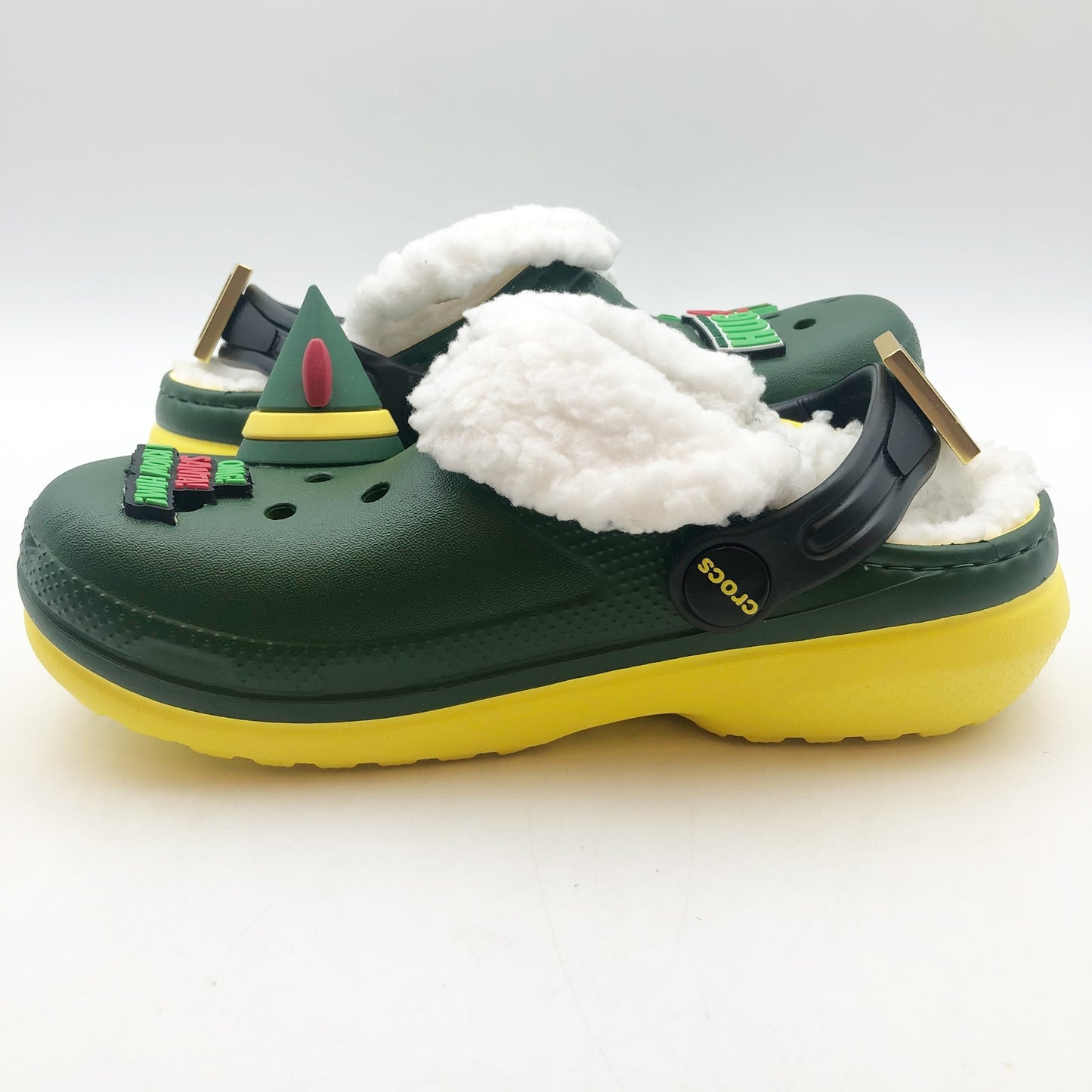 Crocs Unisex Kids Elf Classic Clogs Size 13 Festive Green NWT