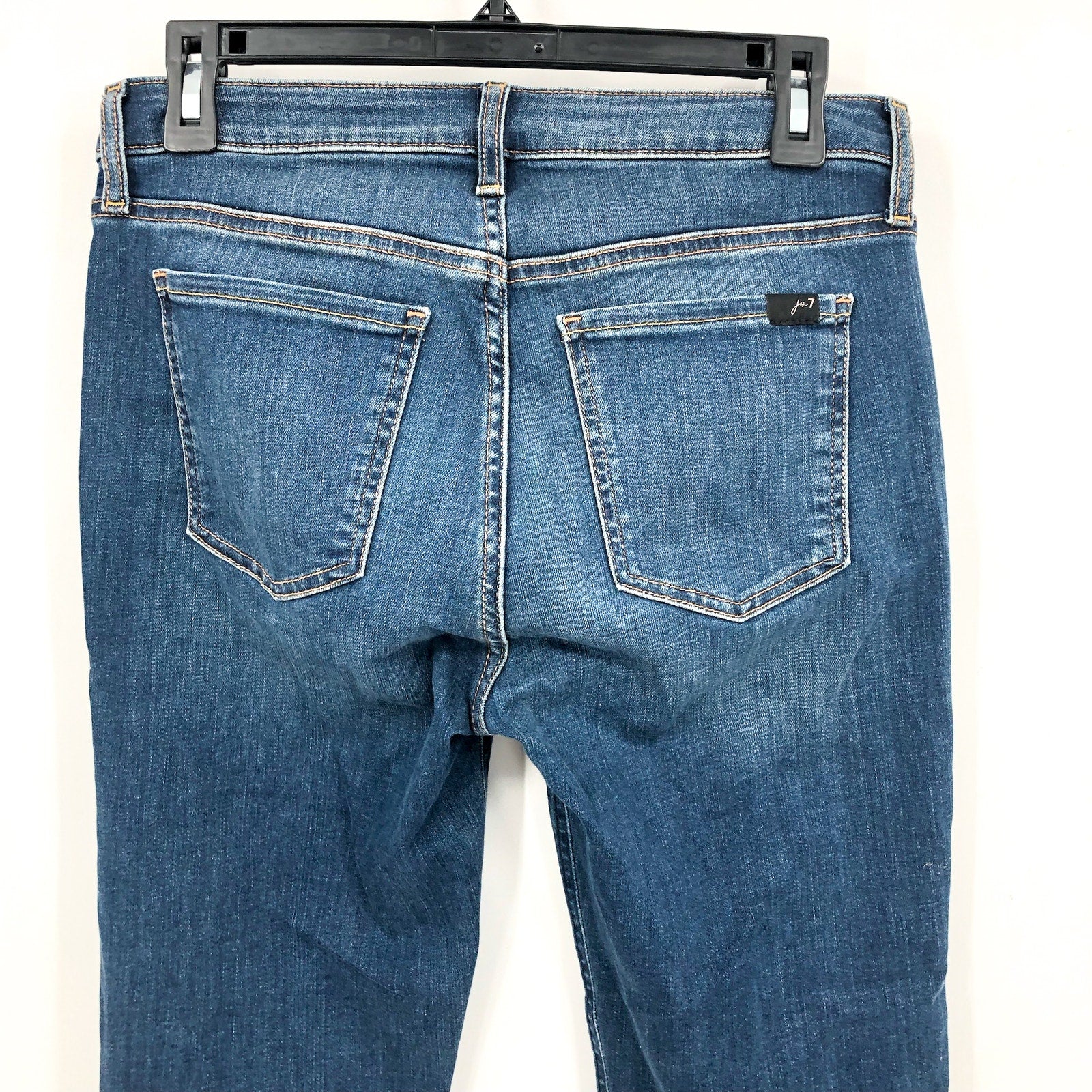 JEN7 Women's High Rise Slim Straight Jeans Size 6 Classic Medium Blue NWT