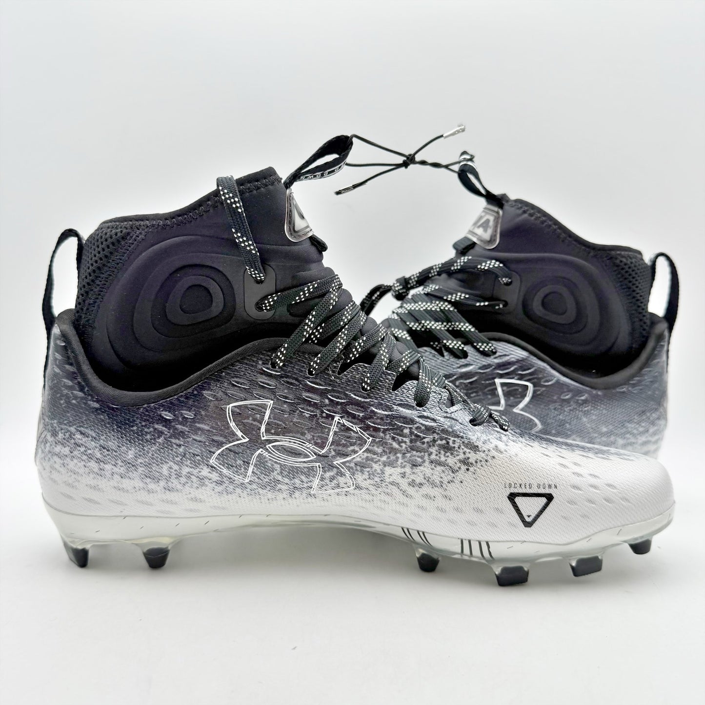 Under Armour Mens Spotlight Lux Mc 2.0 Football Cleats US 10 Black White NWOB